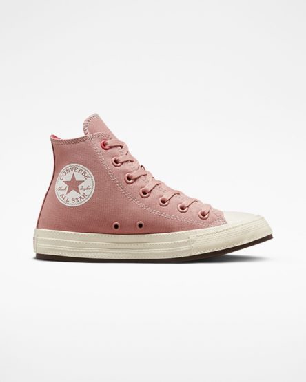 Zapatillas Altas Converse Chuck Taylor All Star Tonal Canvas Mujer Rosas | PE 5470P8